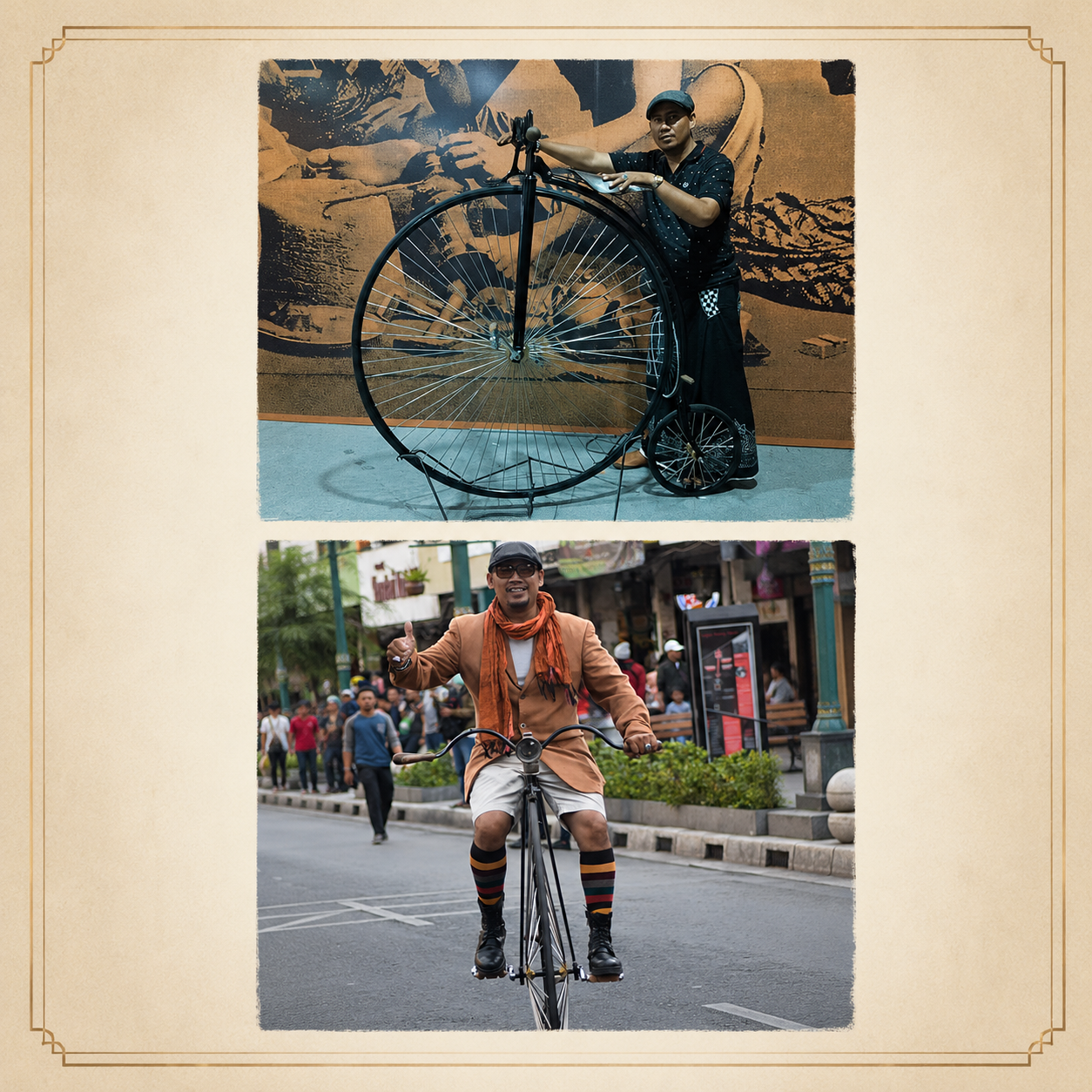 AJI BUKA CAKRAWALA PENNY FARTHING PERTAMA DI JOGJA